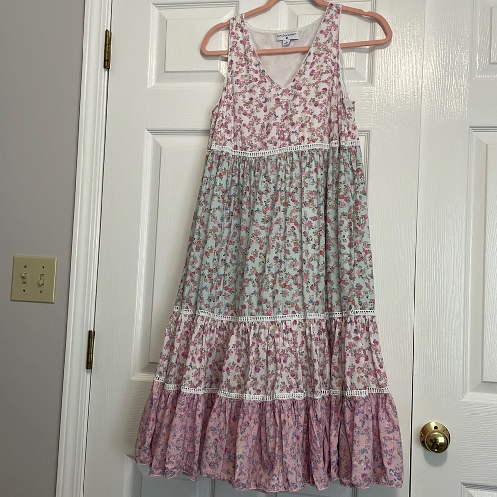 Love shack fancy for target midi swing dress